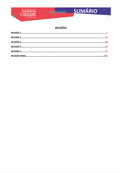 Matemática Online - Revisões